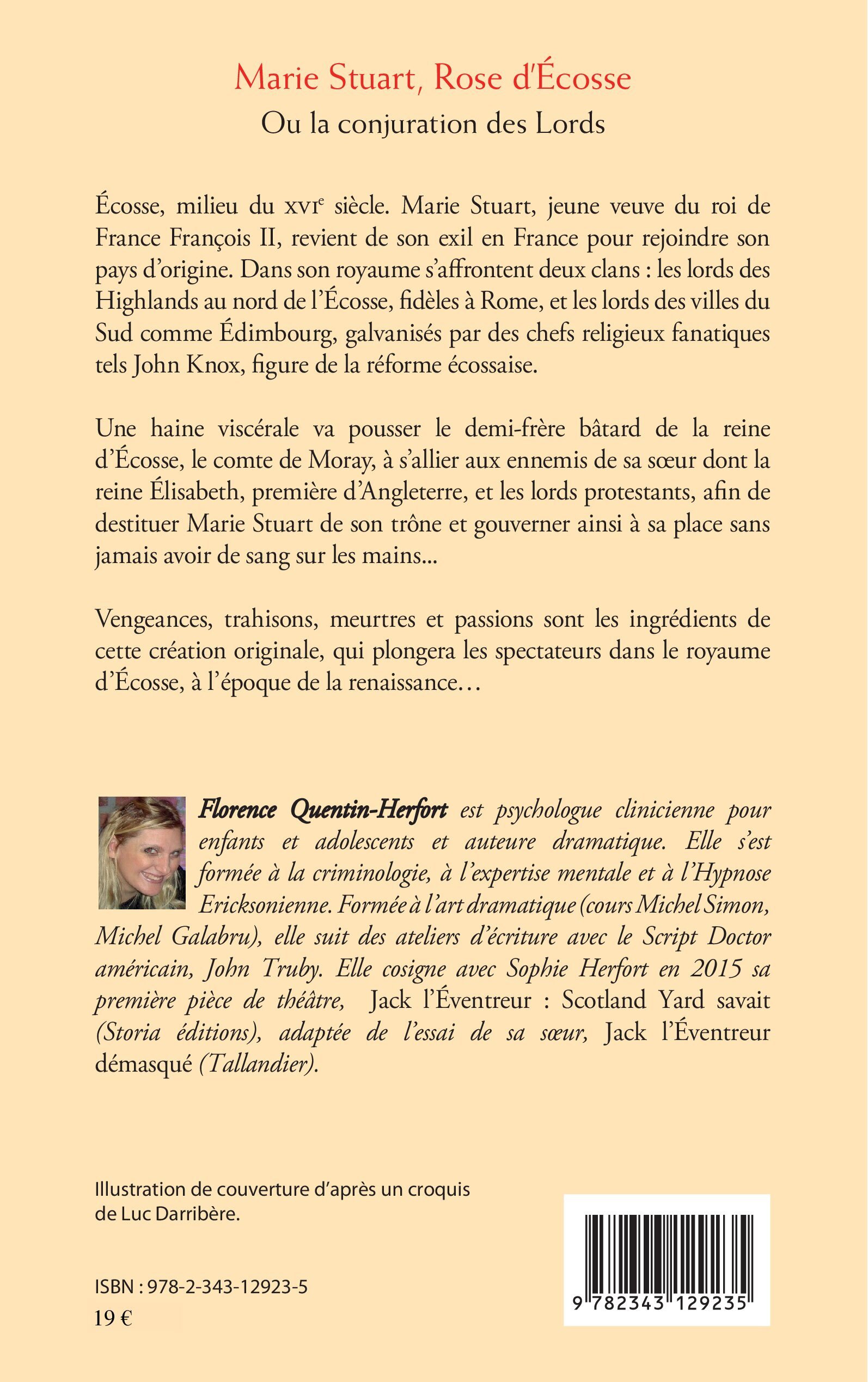 Marie Stuart, Rose d'Ecosse - Florence Quentin-Herfort - L'HARMATTAN