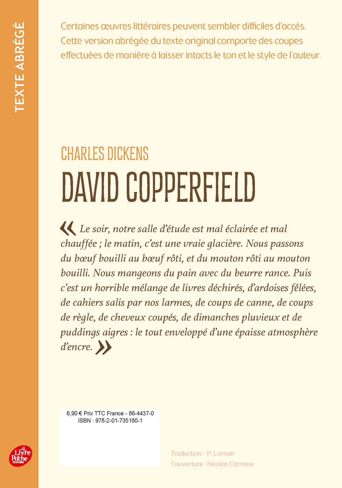 David Copperfield - Charles Dickens - POCHE JEUNESSE