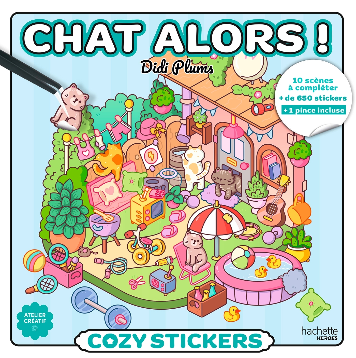 Cozy Stickers Didi Plums (avec pince) - Chat alors ! - DIDI PLUMS - HACHETTE HEROES