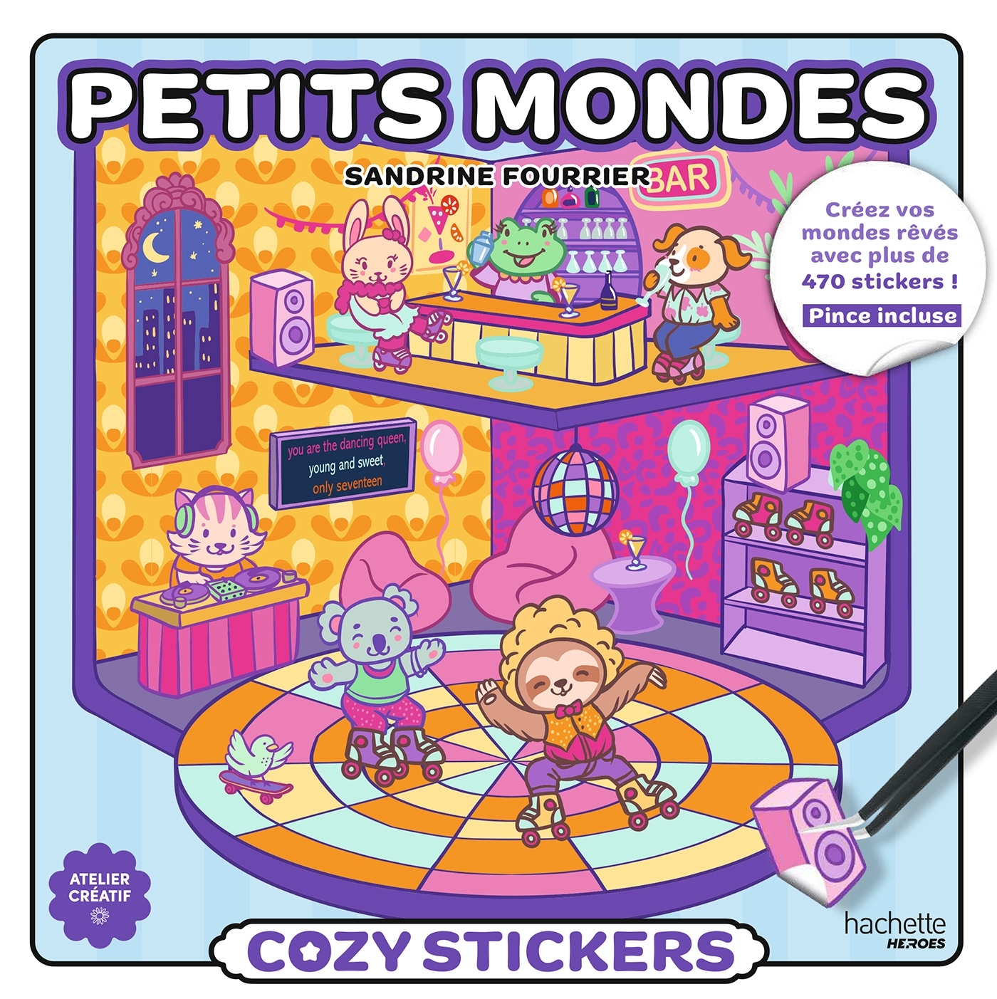 Cozy stickers (avec pince) - Petits mondes - FOURRIER SANDRINE - HACHETTE HEROES