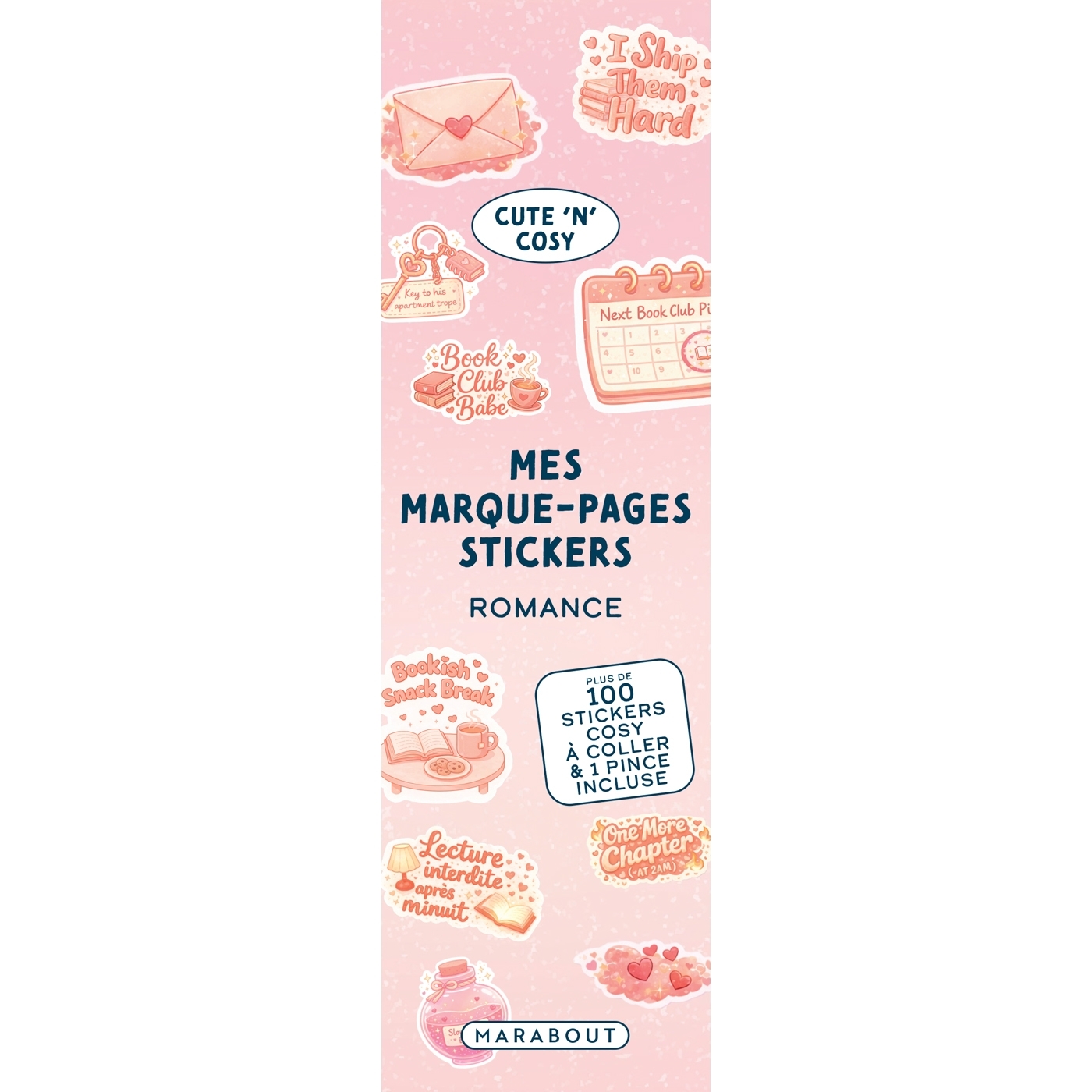 Mes marque page stickers - Romance -   - MARABOUT