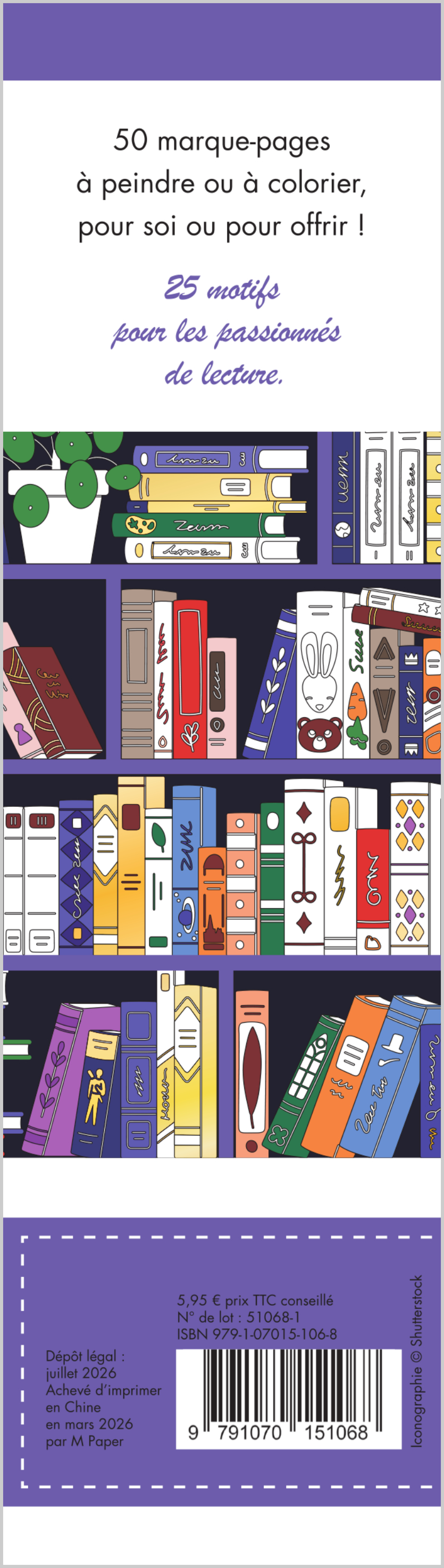 Marque-pages - Ma petite bibliothèque -  Collectif - MERCILESLIVRES