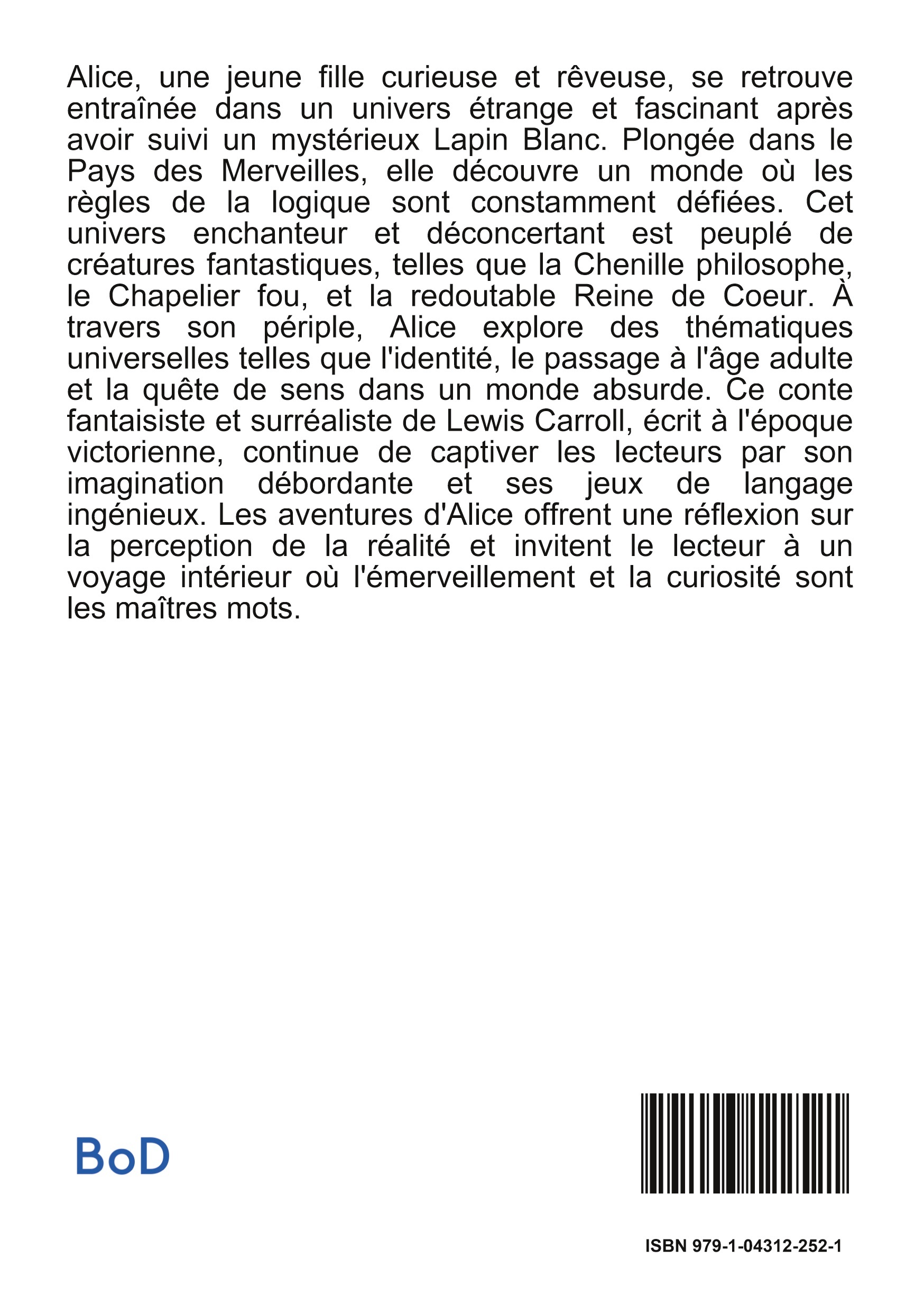 Alice au Pays des Merveilles (texte intégral) -  CARROLL LEWIS, Lewis Carroll - CULTUREA