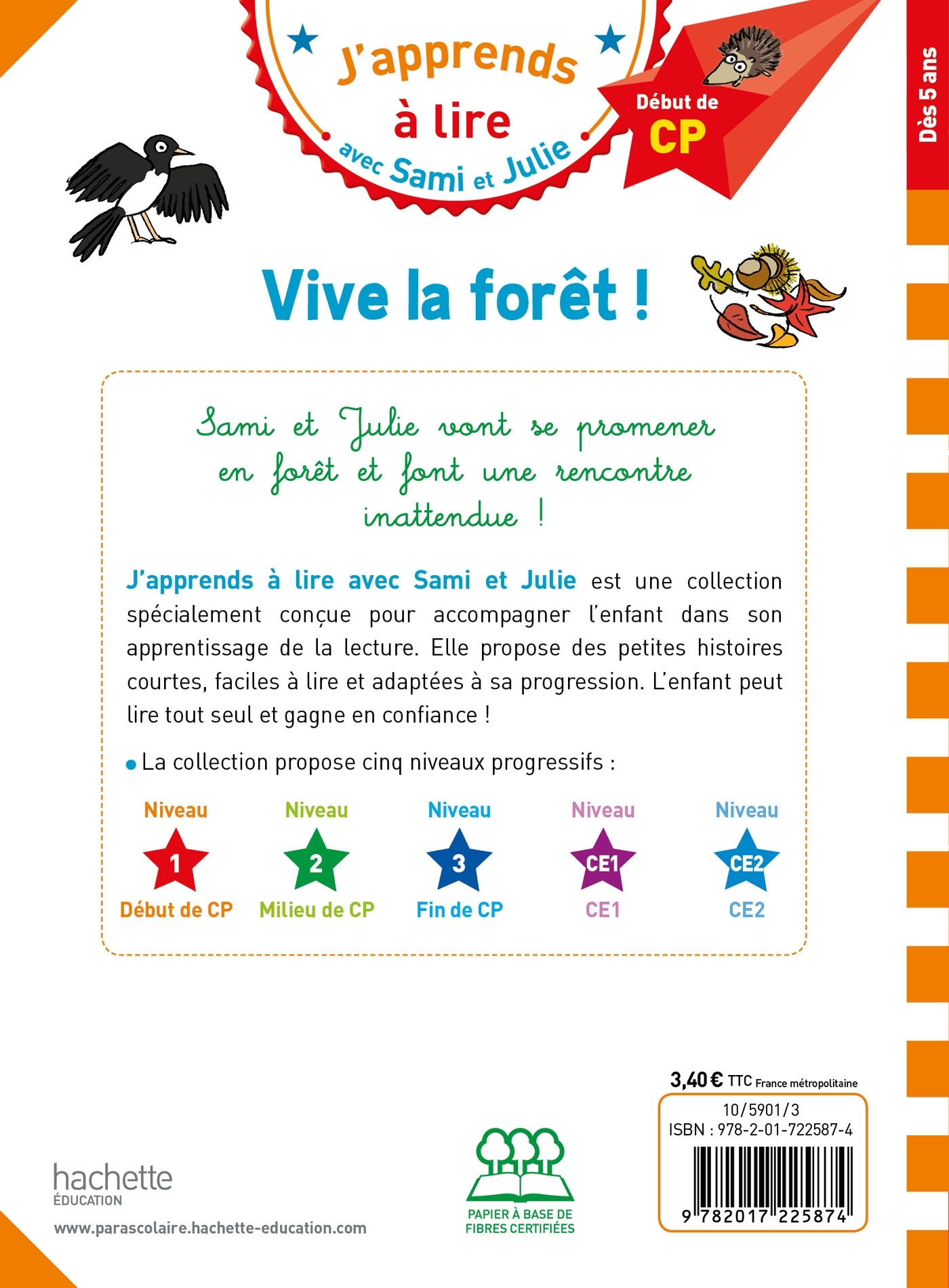 Sami et Julie CP Niveau 1 Vive la forêt ! - Sophie Zeegers - HACHETTE EDUC