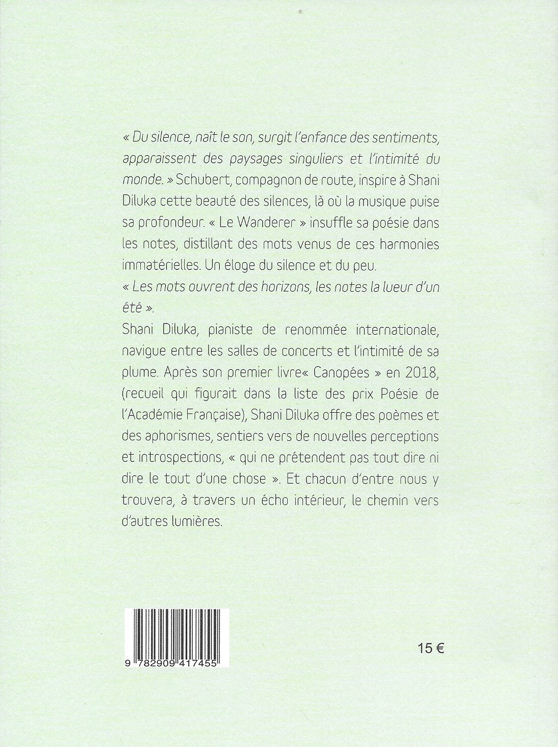 Les Silences de Schubert - Shani Diluka - ART 3 ED