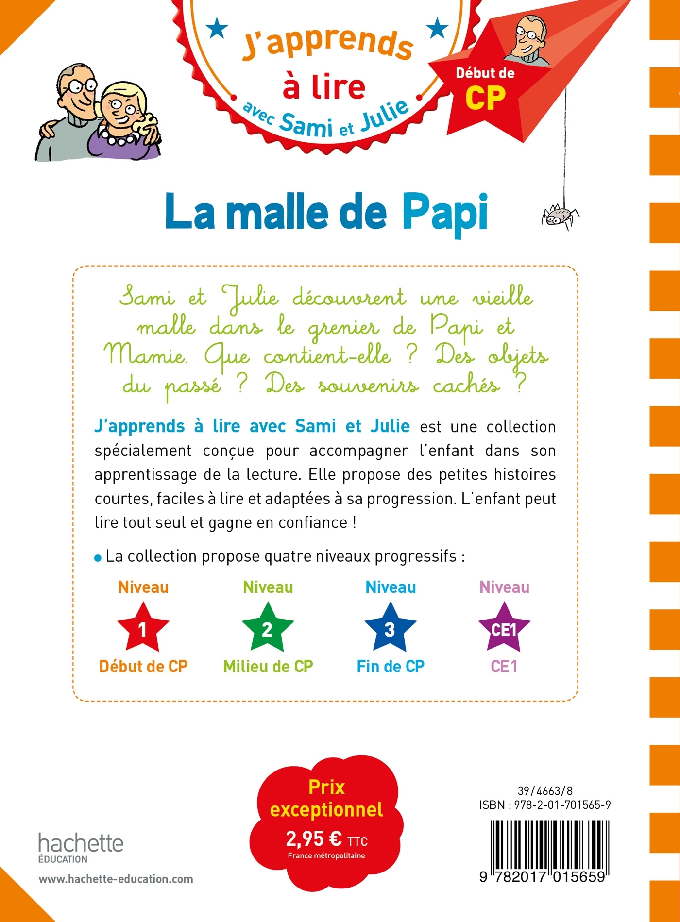 Sami et Julie CP Niveau 1 La malle de Papi - Isabelle Albertin - HACHETTE EDUC