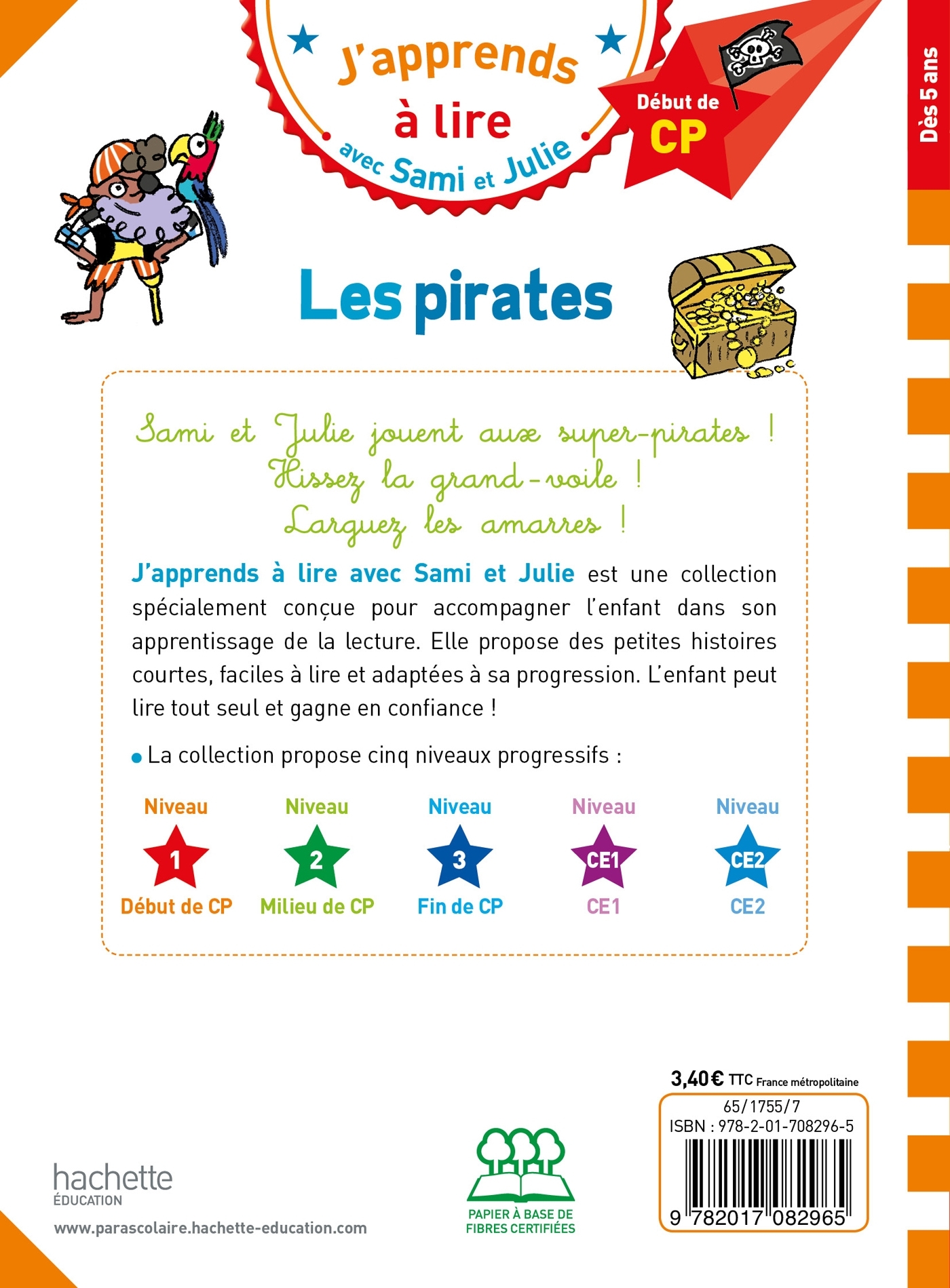 Sami et Julie CP Niveau 1 Les pirates - Laurence Lesbre - HACHETTE EDUC