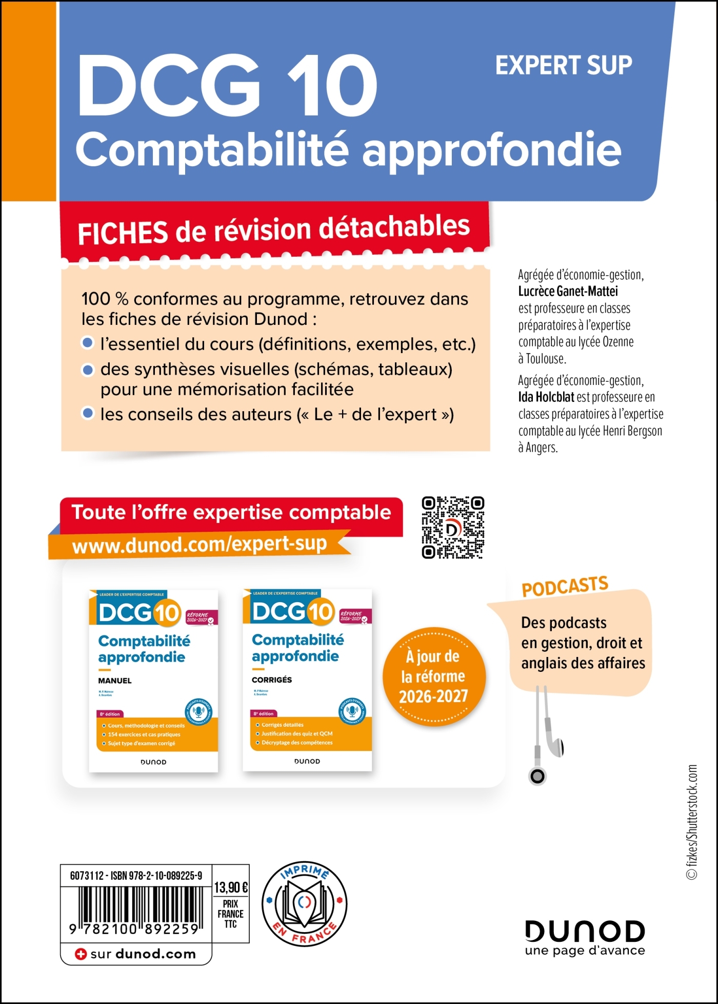DCG 10 - Comptabilité approfondie - Fiches - Réforme 2026-2027 - Lucrèce Ganet-Mattei, Ida Holcblat - DUNOD