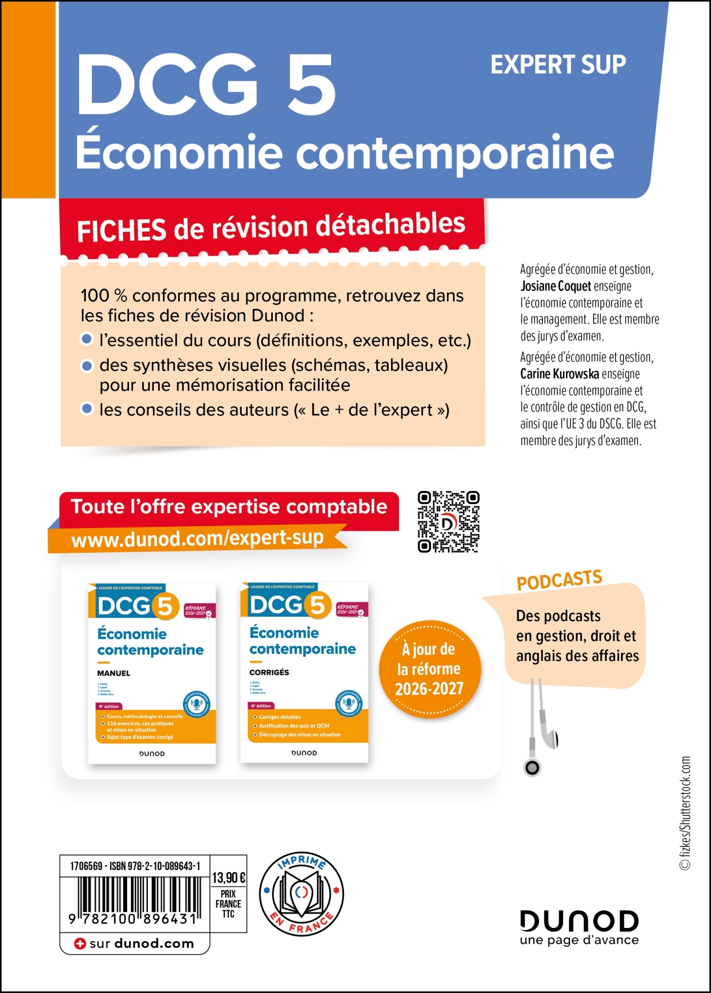 DCG 5 Economie contemporaine - Fiches de révision - 3e éd. - Josiane Coquet, Carine Kurowska - DUNOD