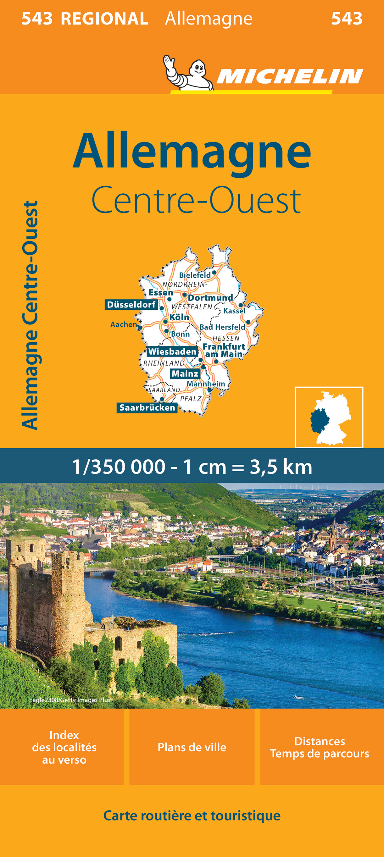 Carte Régionale Allemagne Centre-Ouest - XXX - MICHELIN