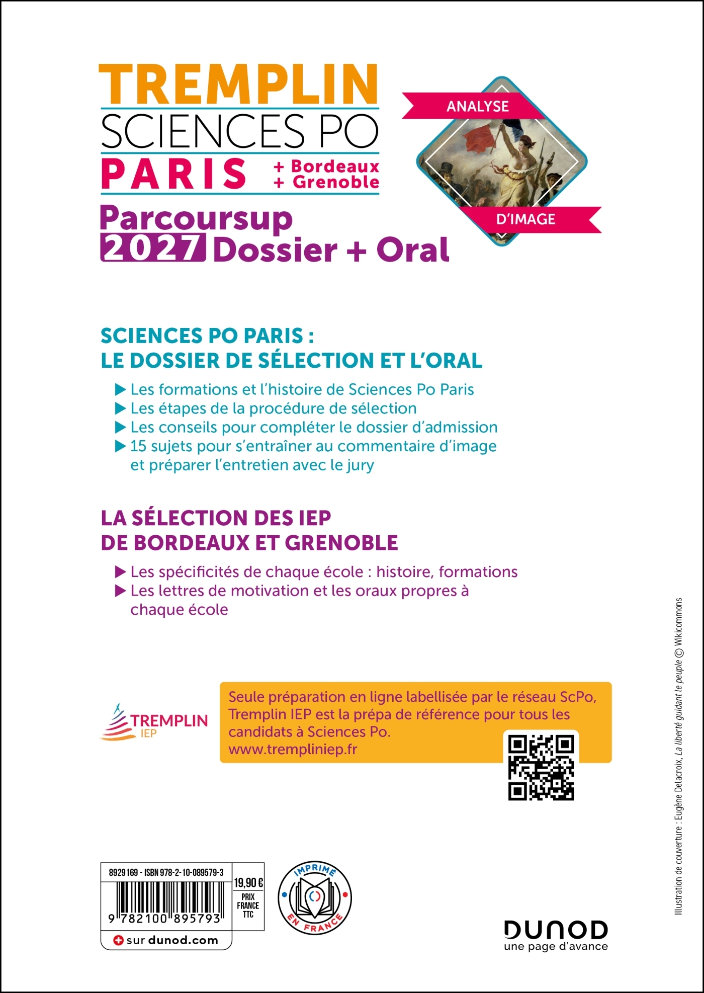 Tremplin Sciences Po Paris, Bordeaux, Grenoble 2027 - Florent Vandepitte, Pierre-Emmanuel Guigo - DUNOD