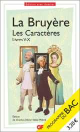 Les caractères, livres v-x - bac 2025