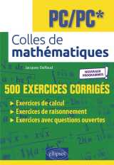Colles de mathématiques - pc/pc* - programme 2022