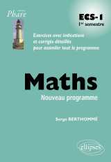 Mathématiques ecs-1 1er semestre programme 2013