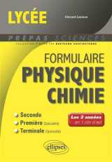 Formulaire lycée - physique-chimie