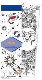 Marque-pages astro : 50 marque-pages a peindre ou a colorier