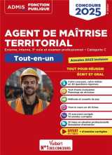 Concours agent de maitrise territorial 2025 - categorie c - tout-en-un - externe, interne, 3e voie,