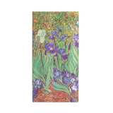 Carnet a couverture rigide iris de van gogh - slim - ligne - 176 p.