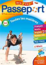 Passeport : toutes les matieres  -  cahier de vacances  -  de la 3e a la 2de