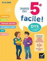 Ma 5e facile ! tout-en-un adapte aux enfants dyslexiques (dys) ou en difficulte d'apprentissage