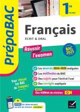 Prepabac francais 1re technologique - bac de francais 2025 (ecrit #038; oral) - avec les oeuvres au prog