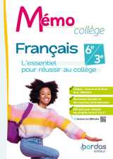 Memo college - francais - 2023 - cahier - eleve