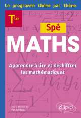 Maths terminale - le programme thème par thème
