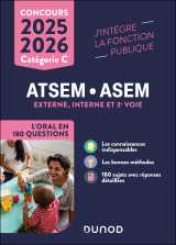 Concours atsem/asem l'oral en 180 questions 2025-2026