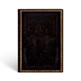 Carnet flexis noir marocain - midi - ligné - 176 p.