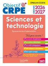 Objectif crpe 2026-2027 sciences et technologie - épreuve écrite d'admissibilité