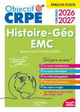Objectif crpe 2026-2027 - histoire géographie-emc  - épreuve écrite d'admissibilité