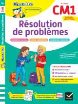 Résolution de problèmes cm1 - cahier de soutien nouveau programme
