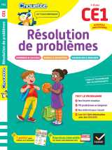 Résolution de problèmes ce1 - cahier de soutien nouveau programme