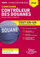 Concours contrôleur des douanes - catégorie b - tout-en-un branches opérations commerciales, surveillance et administration générale