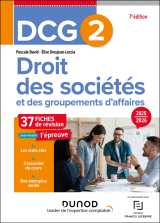 Dcg 2 - droit des sociétés et des groupements d'affaires - fiches 2025-2026