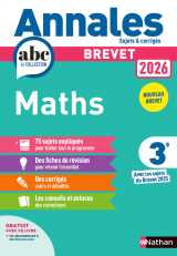 Annales brevet 2026 maths - corrigé