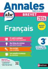 Annales brevet français 2026 - corrigé
