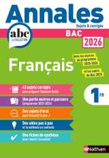 Annales bac français 2026