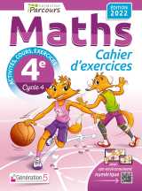 Cahier d'exercices iparcours maths 4e avec cours (édition 2022)