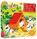 A la ferme - mon petit coffret livre et 3 puzzles