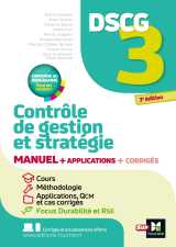 Dscg 3 - contrôle de gestion et stratégie - manuel et applications 2025-2026