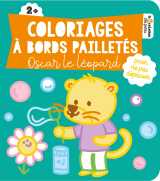 Coloriages à bords pailletés - oscar le léopard