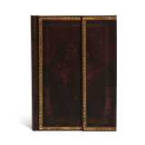 Carnet à couverture rigide noir marocain - midi - ligné - 144 p.