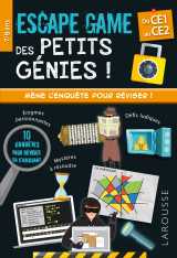 Escape game des petits génies - ce1-ce2 - cahier de vacances