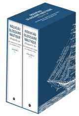 Coffret 2 volumes nouveau glossaire nautique d'augustin jal - - dictionnaire des termes de la marine à voile