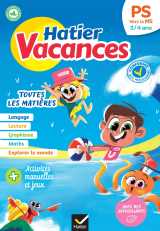 Cahier de vacances 2026 - hatier vacances - de la ps vers la ms 3/4 ans