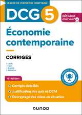 Dcg 5 - economie contemporaine - corrigés - réforme 2026-2027