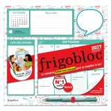 Frigobloc hebdomadaire 4 couleurs 2027 (de sept. 2026 à déc. 2027)