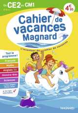 Cahier de vacances 2026, du ce2 vers le cm1 8-9 ans