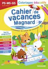 Cahier de vacances 2026, coloriages éducatifs ps, ms, gs